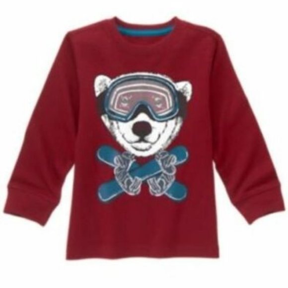 Gymboree Polar Bear Snowboard Long Sleeve‎ Shirt - Picture 4 of 4